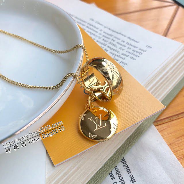 Louis Vuitton新款飾品 路易威登新款Monogram戒指吊墜項鏈 LV多元素項鏈  zglv1853